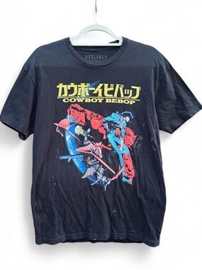 Cowboy Bebop Anime Black Graphic Tee Size Medium